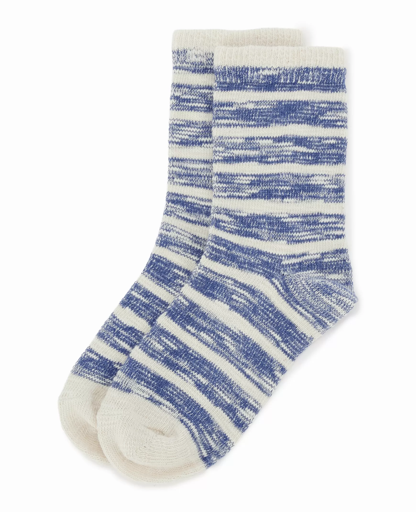 Pimkie Paire de chaussettes bicolores effet ray - Bleu fonc Bleufonc Discount