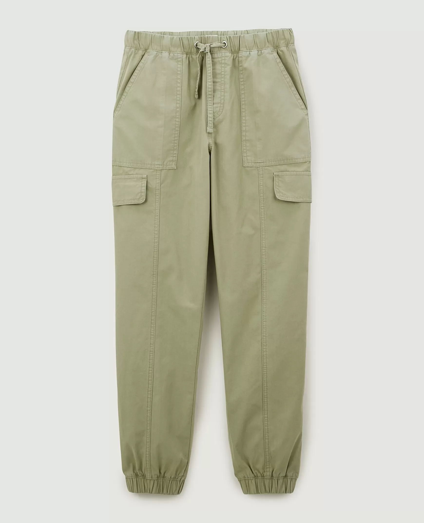 Pimkie Pantalon cargo taille et bas lastiqus - Vert de gris Vertdegris Shop